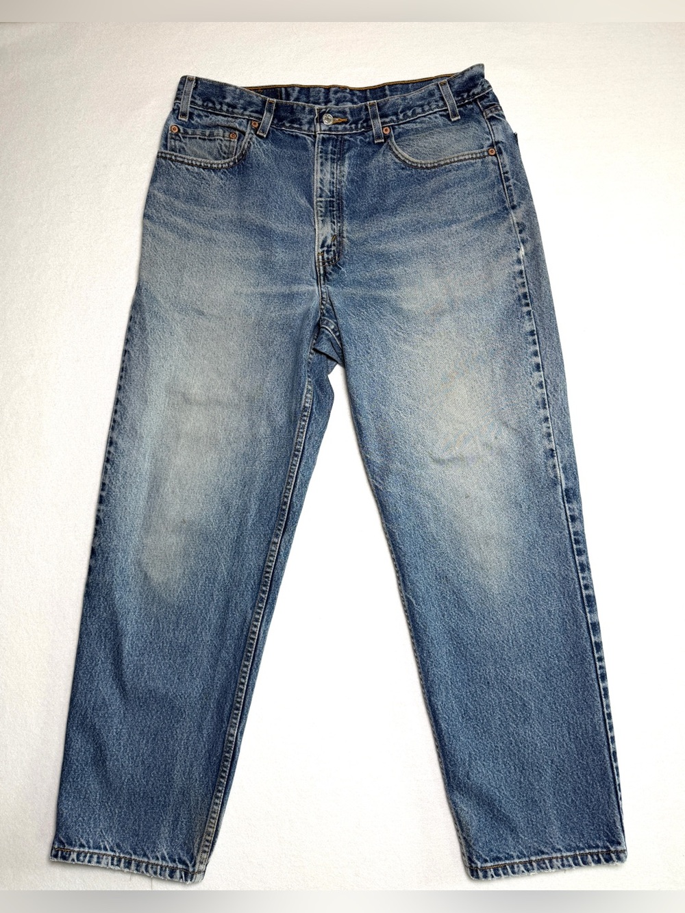 2001 Levi's 550 Medium Wash Loose Fit, Medium Wash, 100% Cotton, Tag Size 36X30